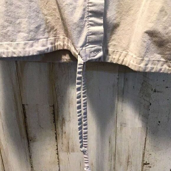 Blouse by Worthington, gray what drawstring bottom size large - Picture 2 of 5